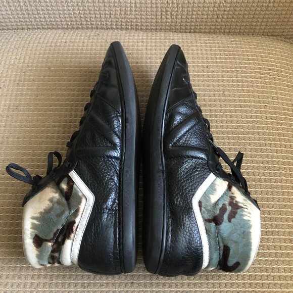 Louis Vuitton Men's Black Leather High Tops - Picture 7 of 12